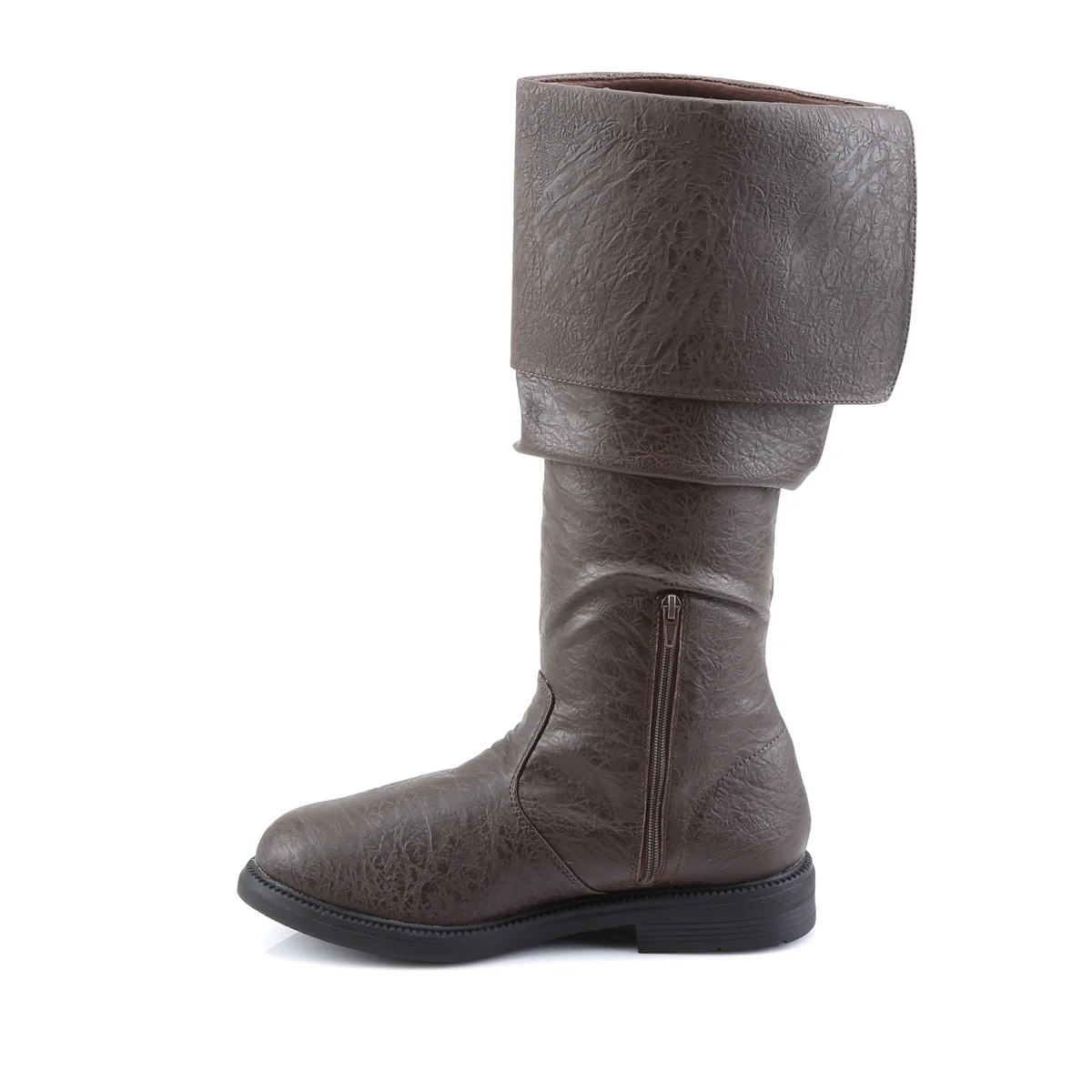 ROBINHOOD-100 Funtasma Brown Distressed Pu Men's Boots - Image 3