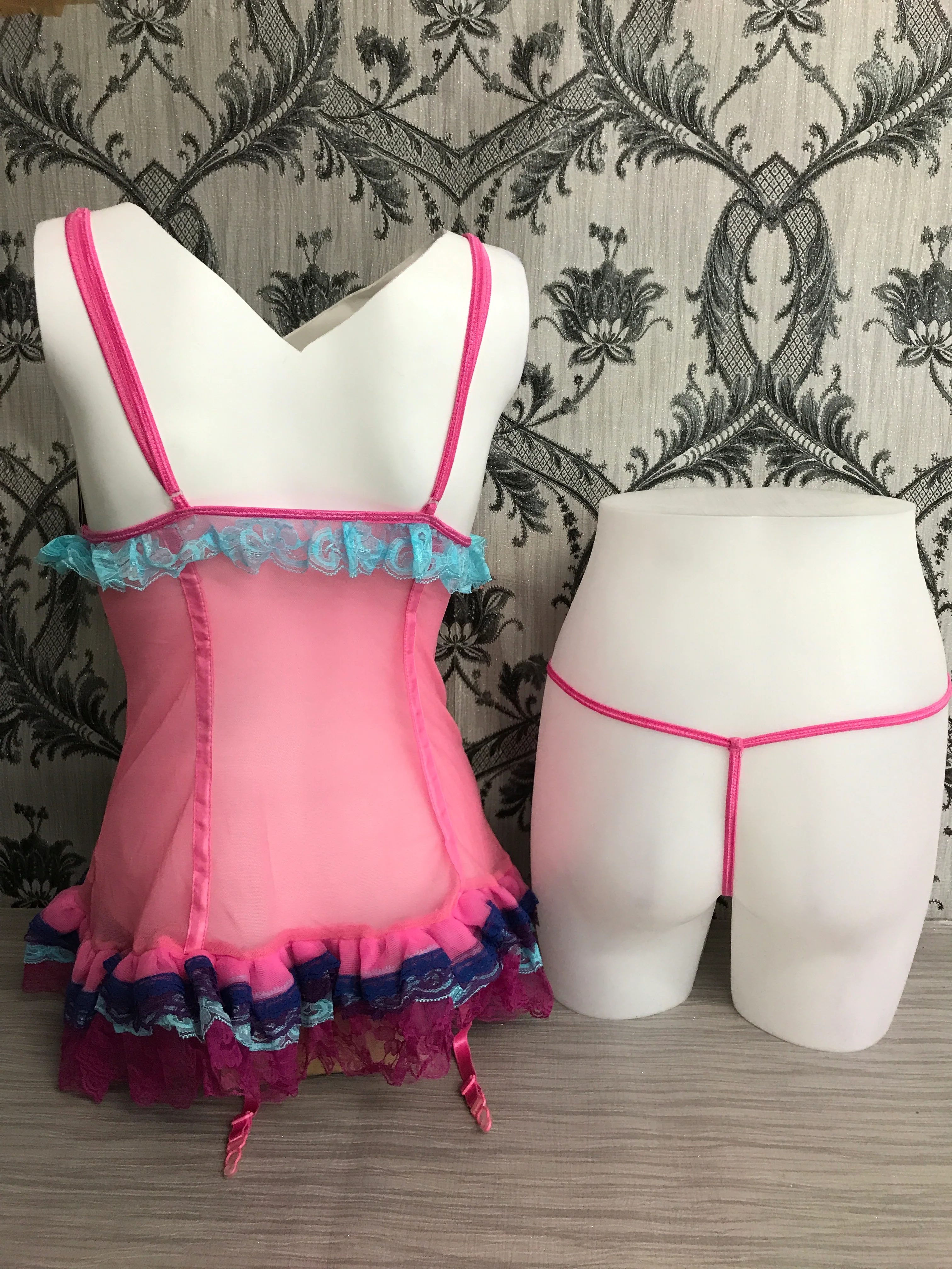 RV-GP400-PNK-S Sexy Lingerie Set - Image 2