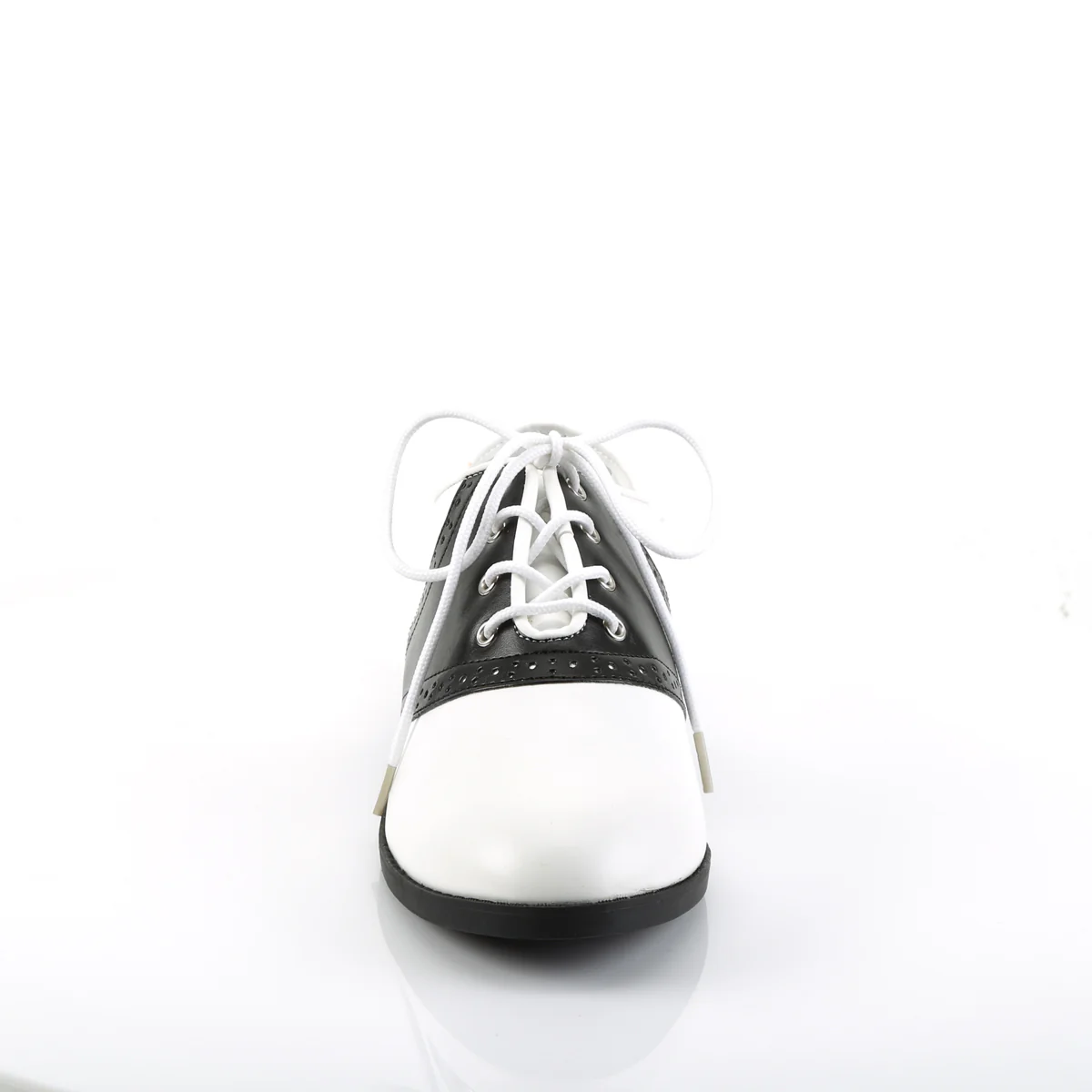 Black White 1 Inch Fancy Dress Women's Shoes - Funtasma SADDLE-50 - Image 2