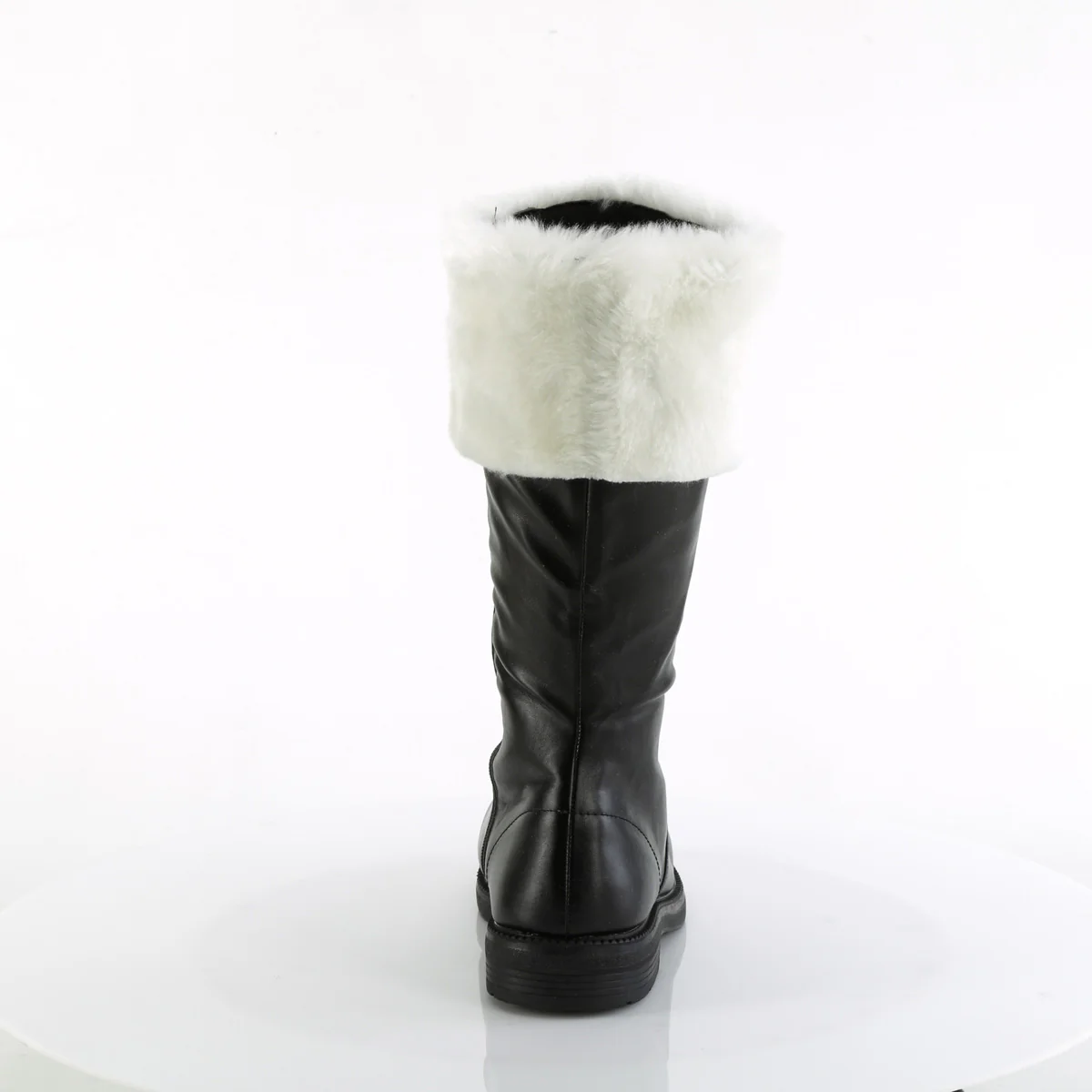 SANTA-100 Funtasma Black Pu-White Faux Fur Men's Boots - Image 4