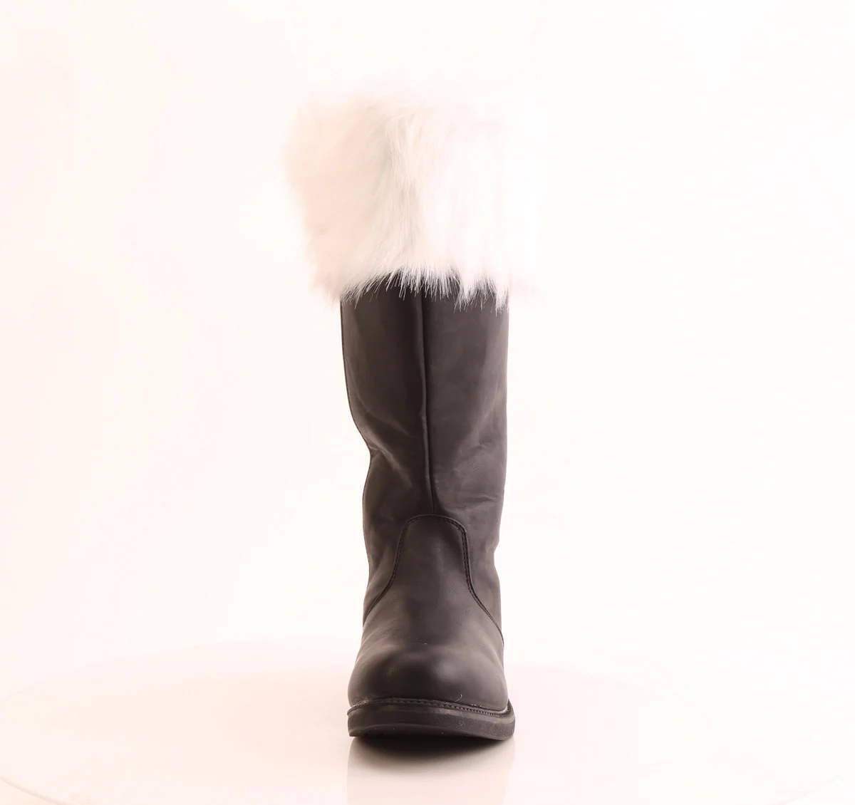 SANTA-106WC Pleasers Funtasma 1" Black White Wide Width/Shaft Boots - Image 2