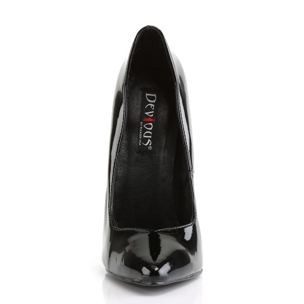SCREAM-01 Devious Fetish 6" Heel Black Patent Erotic Shoes - Image 2
