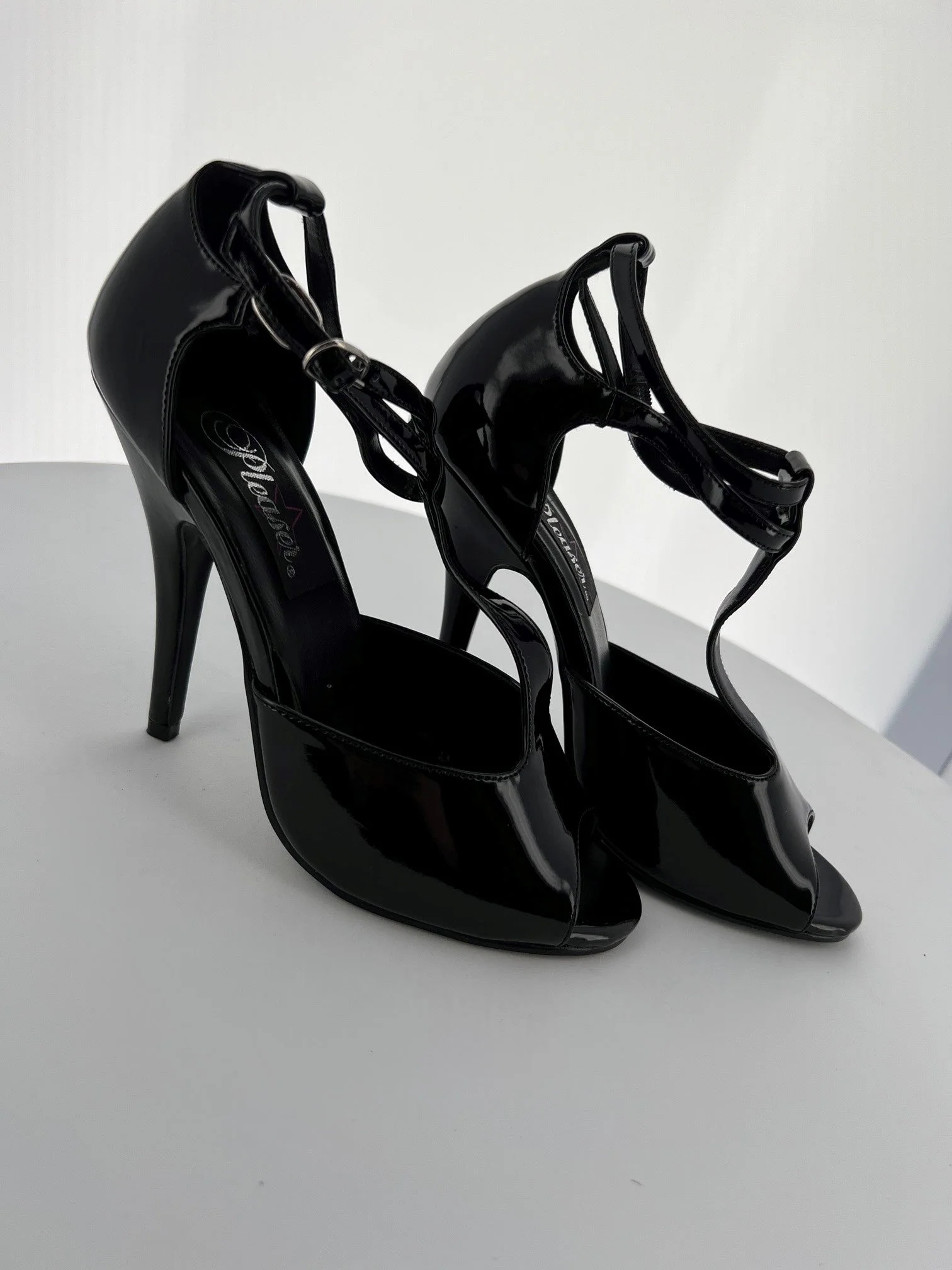 SEDUCE-209 Pleaser Black Patent High Heel Alternative Footwear Discontinued Sale Stock - Image 3