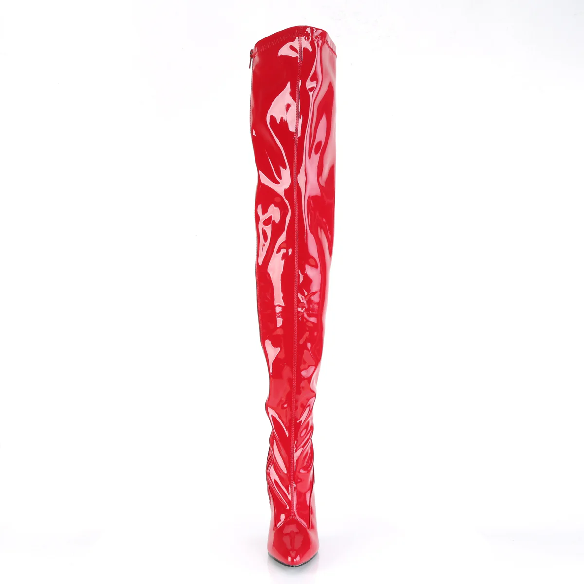 Red 5 Inch Fetish Thigh Boots - Pleaser SEDUCE-3000 - Image 2