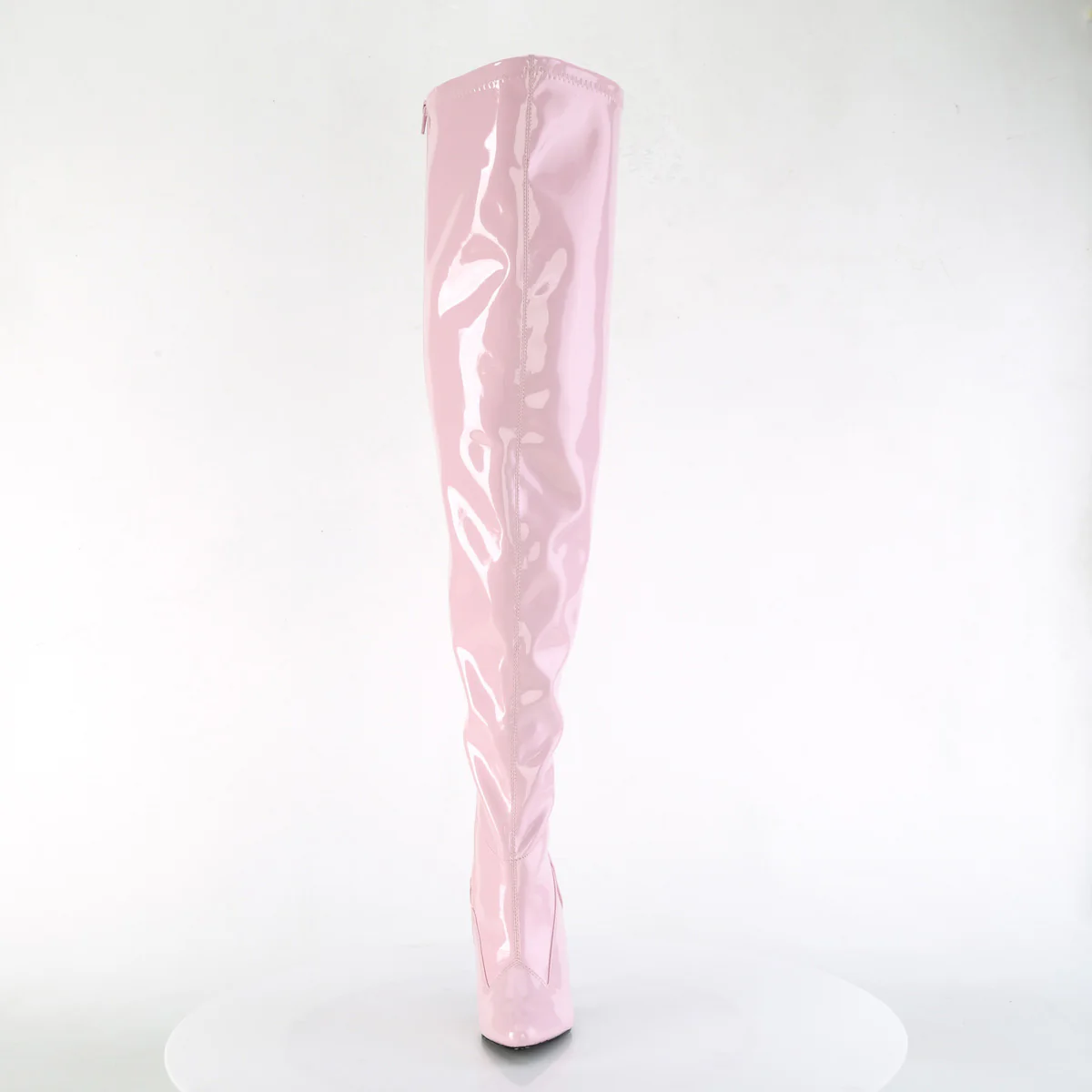 Baby Pink 5 Inch Wide Calf Thigh Boots -  Pleaser SEDUCE-3000WC - Image 2