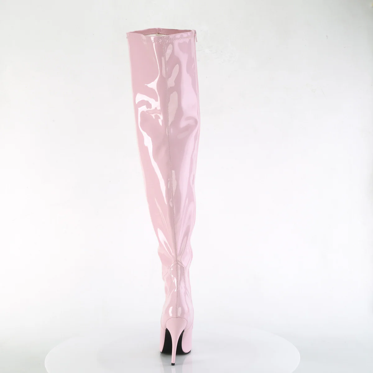 Baby Pink 5 Inch Wide Calf Thigh Boots -  Pleaser SEDUCE-3000WC - Image 4