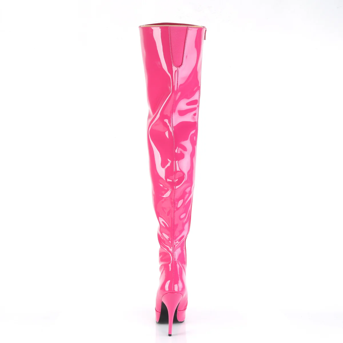H. Pink 5 Inch Ladies Fetish Thigh Boots - Pleaser SEDUCE-3010 - Image 4