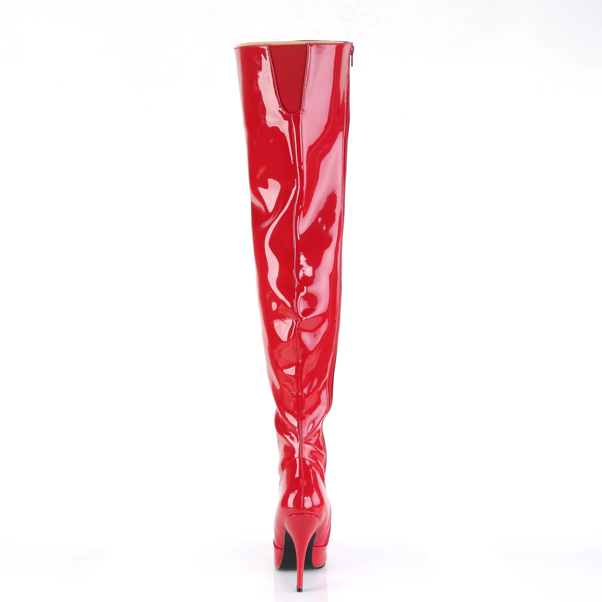 Red 5 Inch Seductive Thigh Boots -  Pleaser SEDUCE-3010 - Image 4