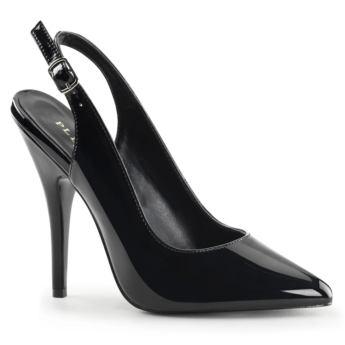 SEDUCE-317 Pleasers Shoe 5" Heel Black Patent Fetish Footwear - Image 6