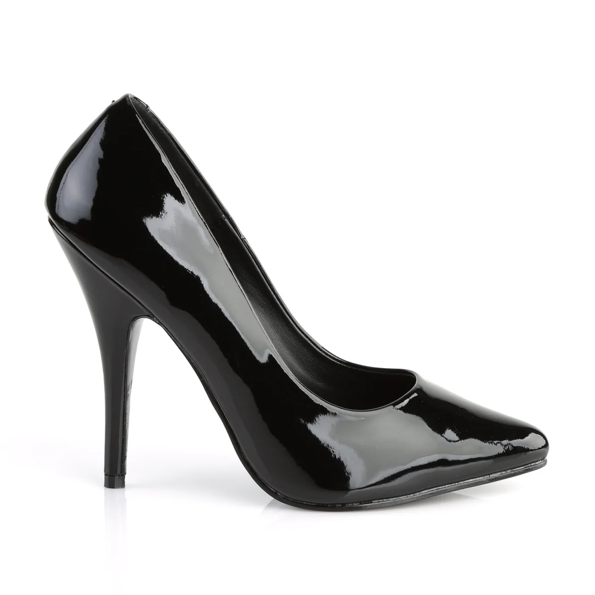 Black 5 Inch Pole Dancer Bedroom Heels - Pleaser SEDUCE-420 - Image 5