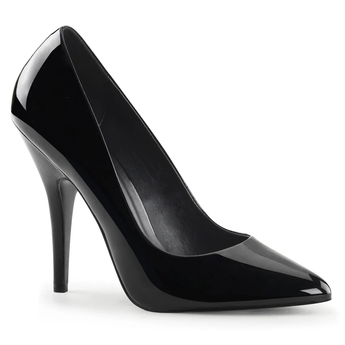 Black 5 Inch Pole Dancer Bedroom Heels - Pleaser SEDUCE-420 - Image 6