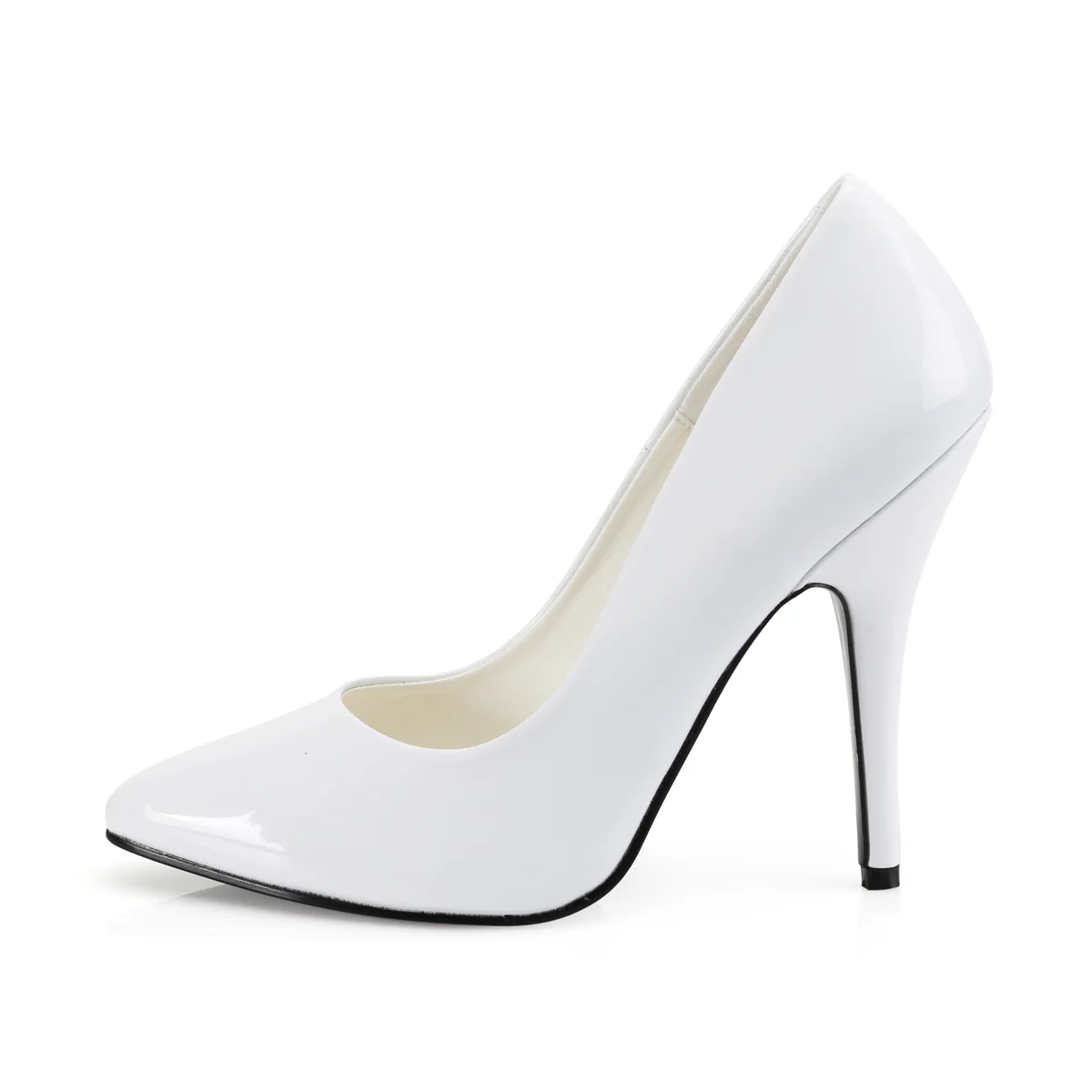 White 5 Inch High Fashion Sexy Shoes - Pleaser SEDUCE-420 - Image 3