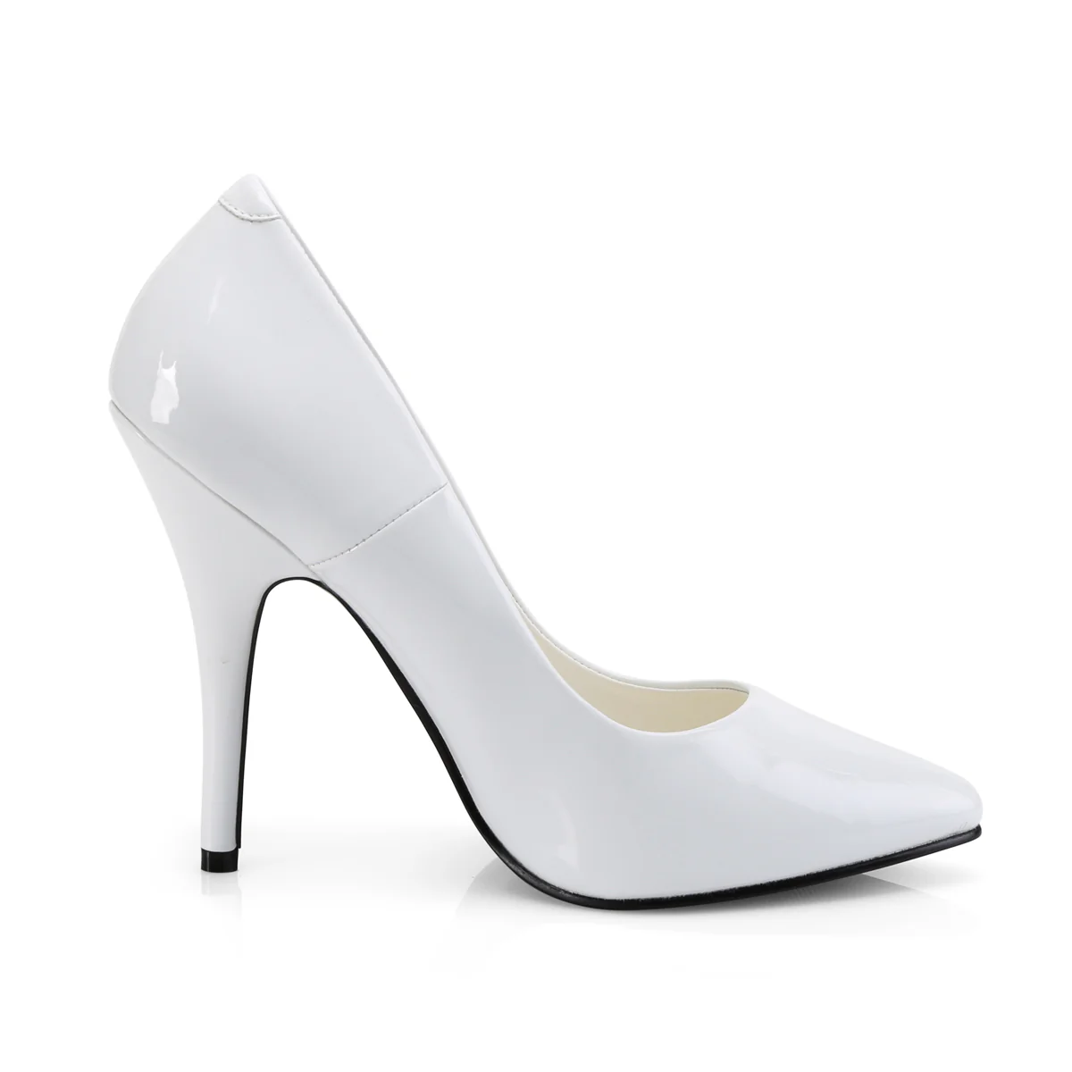 White 5 Inch High Fashion Sexy Shoes - Pleaser SEDUCE-420 - Image 5