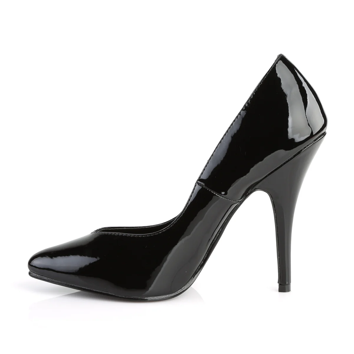 Black 5 Inch Fetish Heels -  Pleaser SEDUCE-420V - Image 3