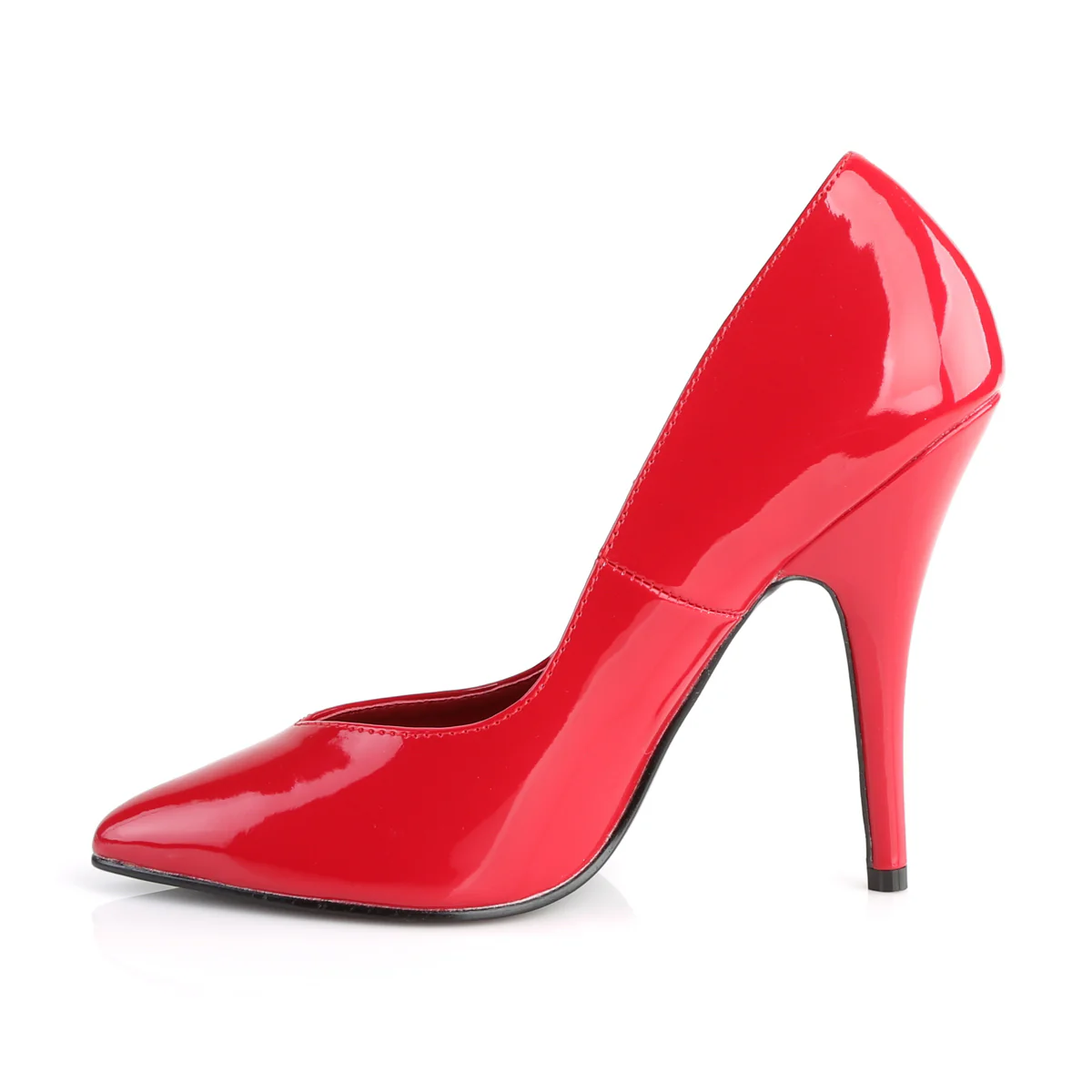 Red 5 Inch Fetish Heels -  Pleaser SEDUCE-420V - Image 3