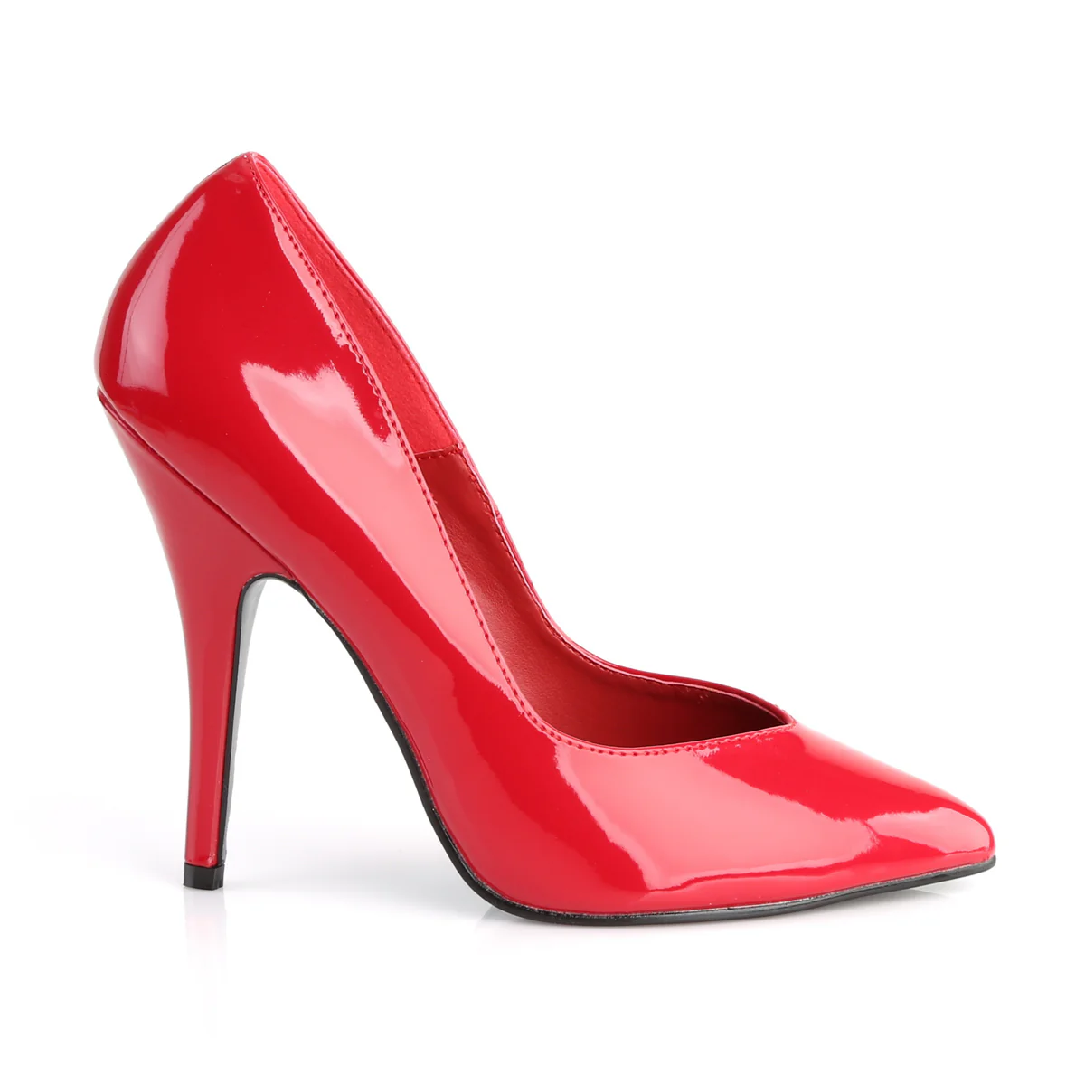 Red 5 Inch Fetish Heels -  Pleaser SEDUCE-420V - Image 5