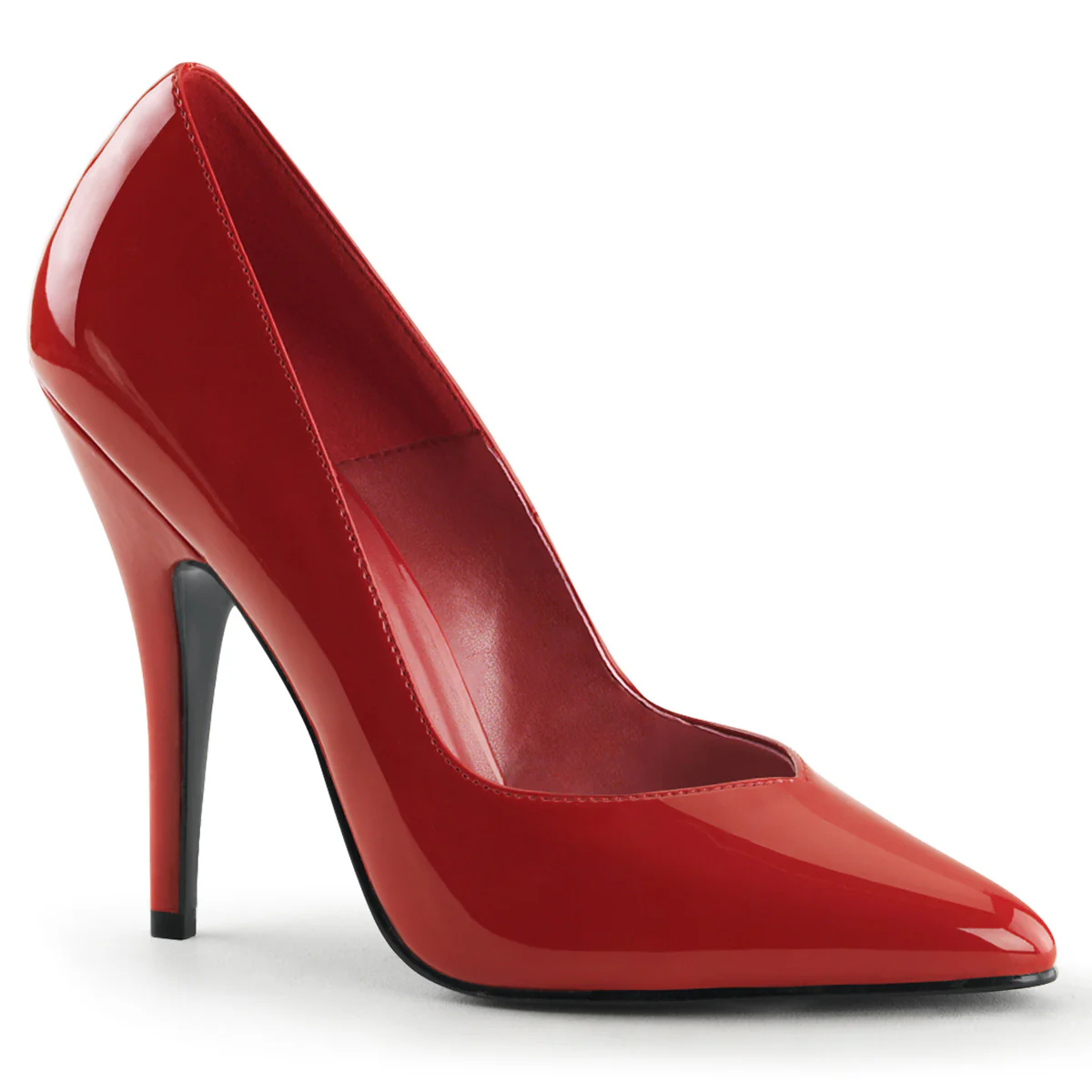 Red 5 Inch Fetish Heels -  Pleaser SEDUCE-420V - Image 6