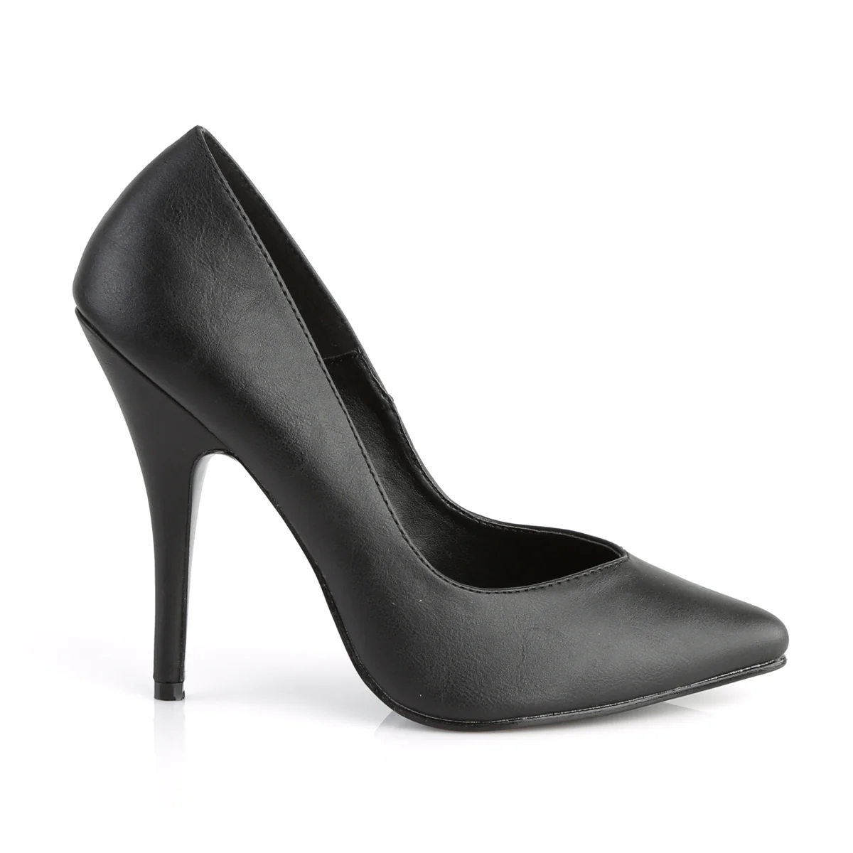 Black 5 Inch Fetish Heels - Pleaser SEDUCE-420V - Image 5