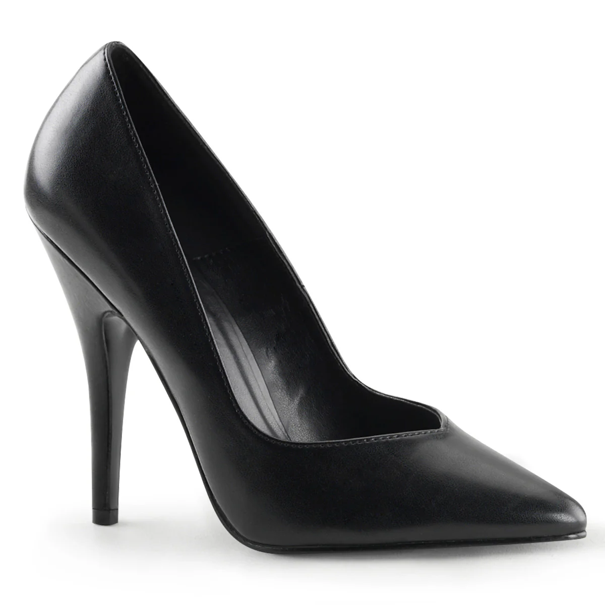 Black 5 Inch Fetish Heels - Pleaser SEDUCE-420V - Image 6