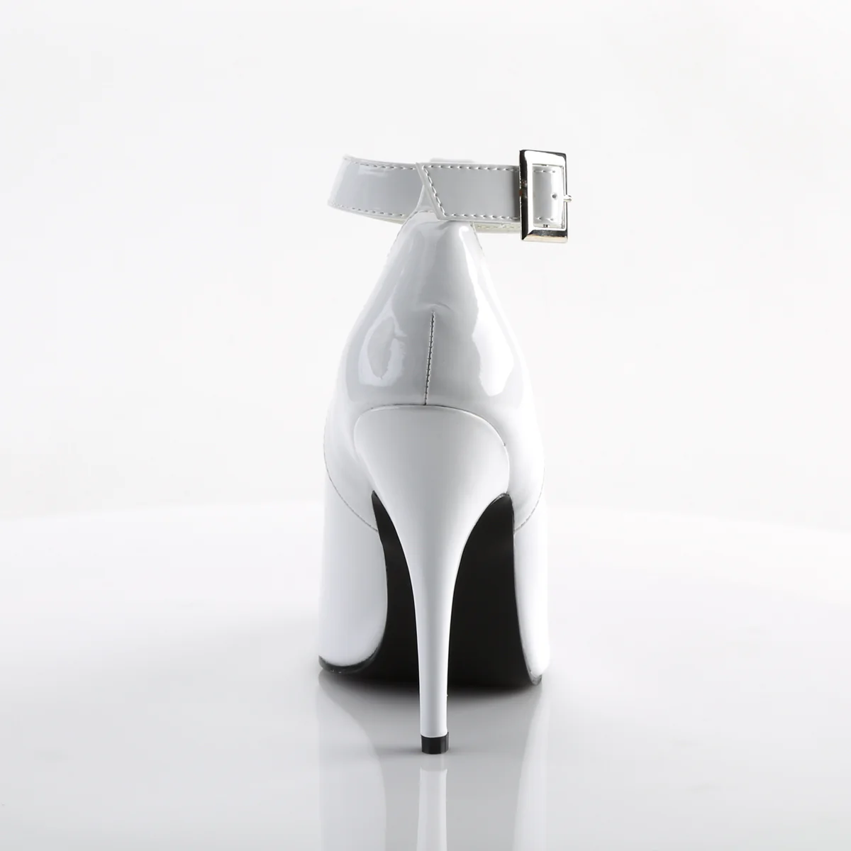 White 5 Inch Sensual Single Sole Shoes - Pleaser SEDUCE-431 - Image 4