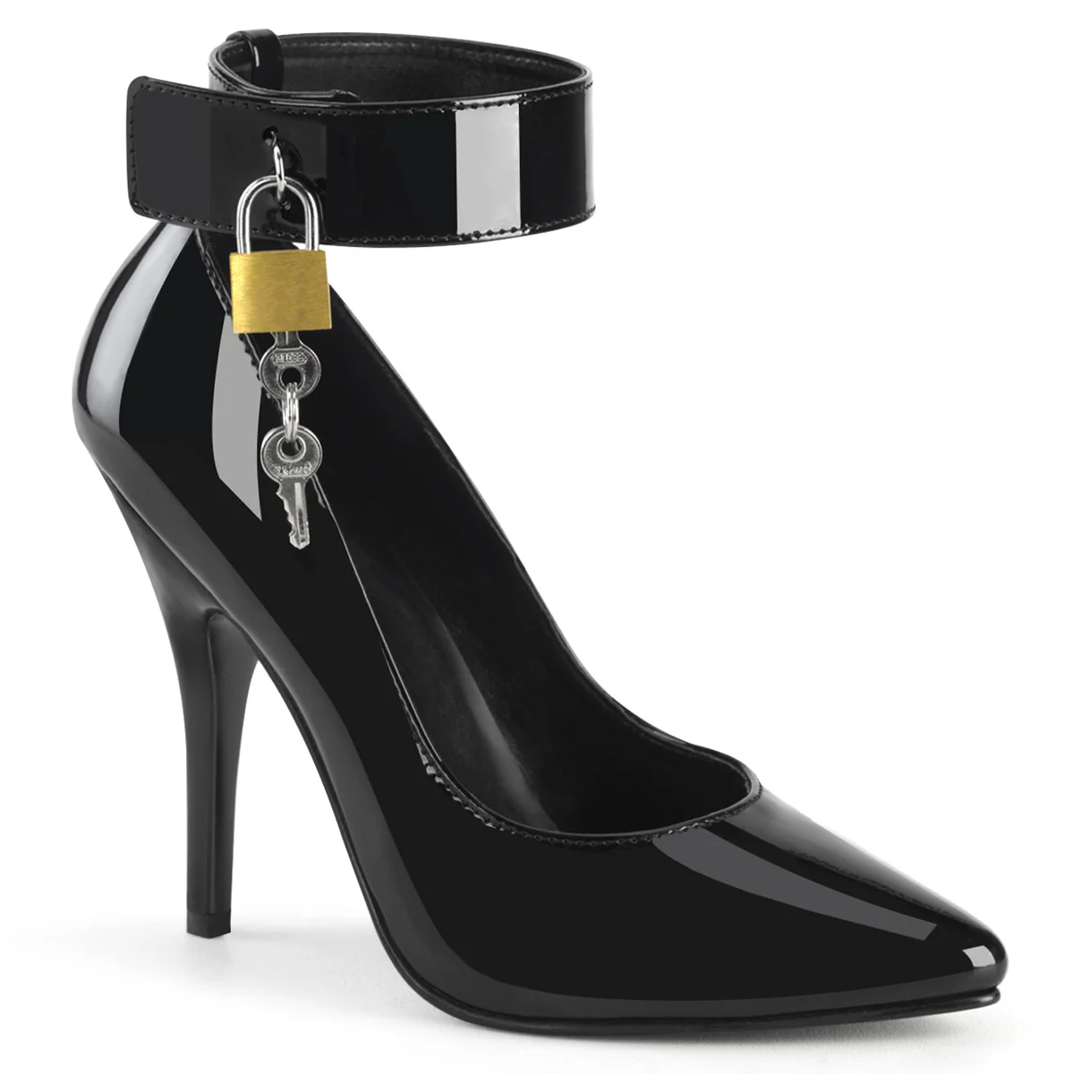 Black 5 Inch Bedroom Style Single Sole Shoes - Pleaser SEDUCE-432