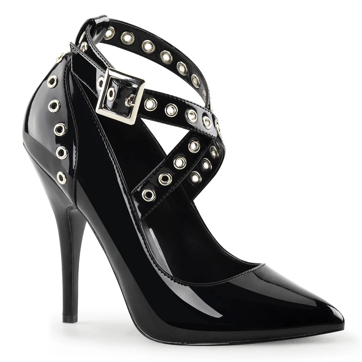 Black 5 Inch Provocative High heels - Pleaser SEDUCE-443 - Image 6