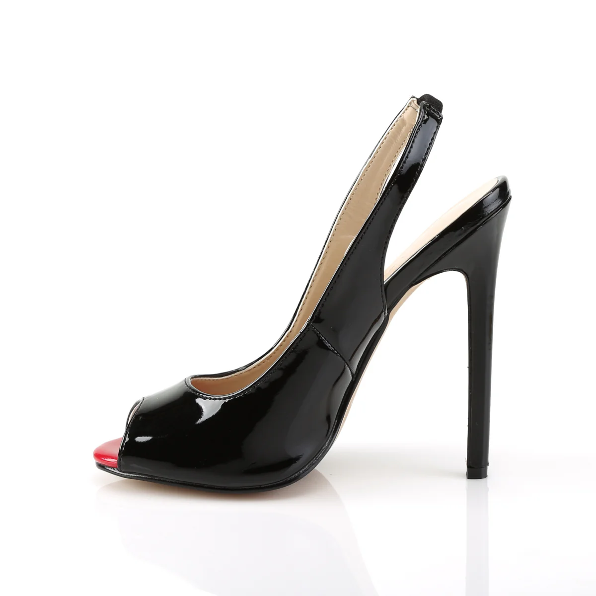 Black 5 Inch Exotic Bedroom Heels - Pleaser SEXY-08 - Image 3