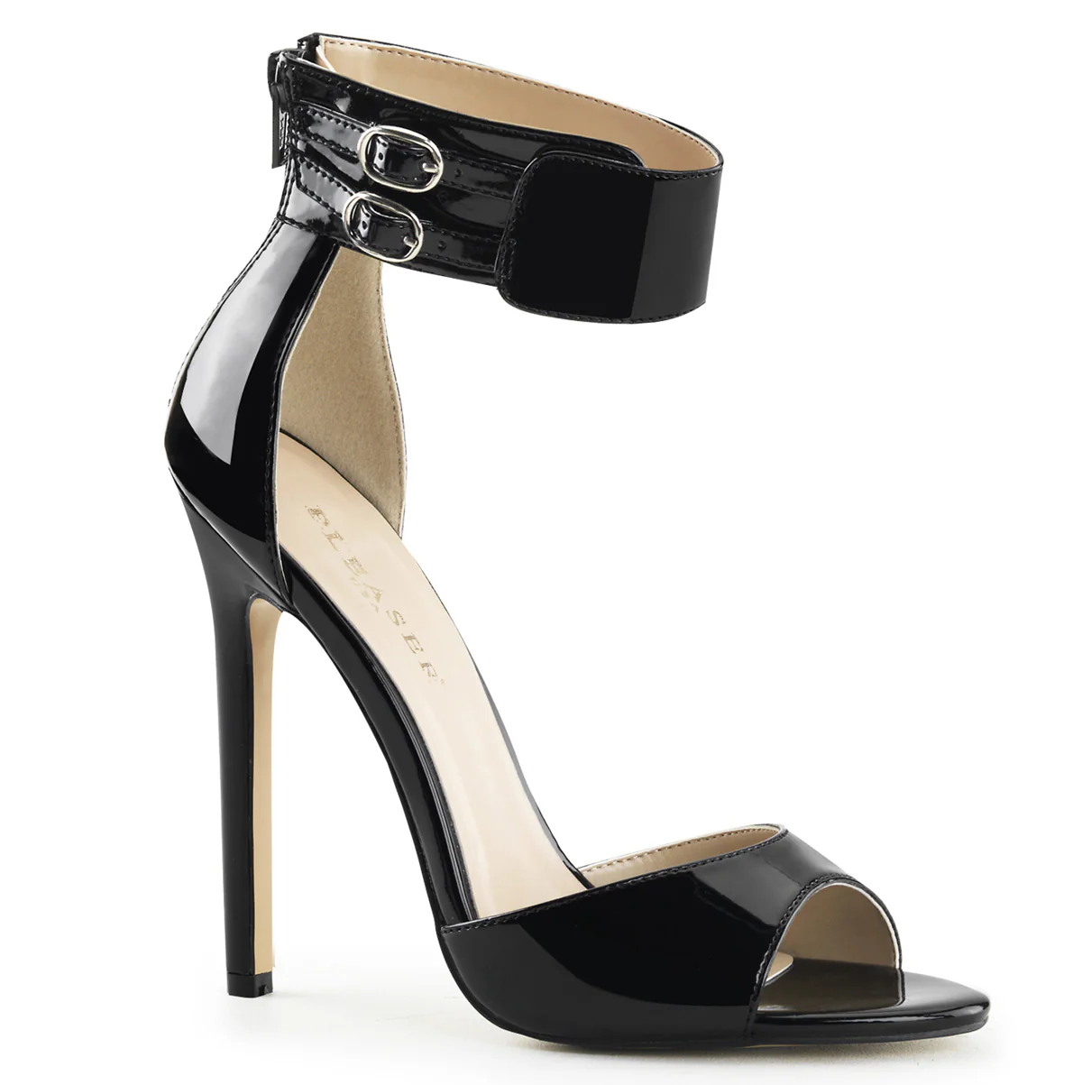Black 5 Inch Sensual Single Sole Shoes - Pleaser SEXY-19 - Image 6