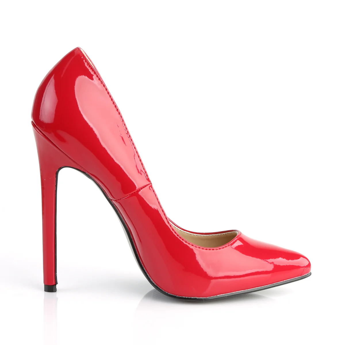 Red 5 Inch Sensual Single Sole Shoes -  Pleaser SEXY-20 - Image 5