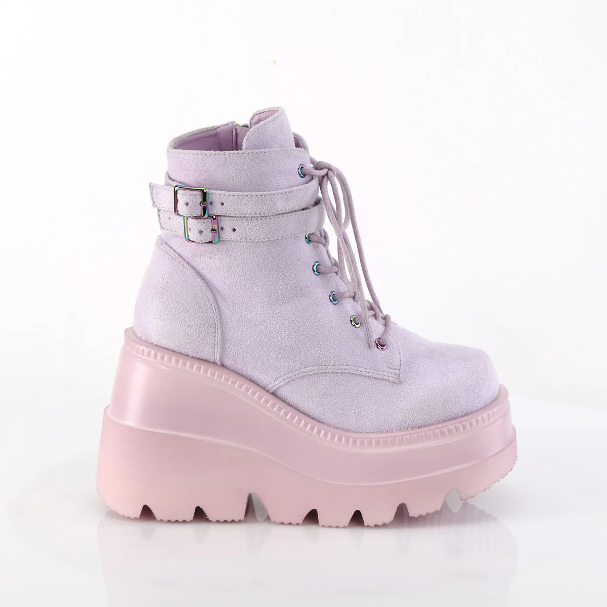 SHAKER-52 Demonia Alternative Footwear Womans Boots Lavendar - Image 5