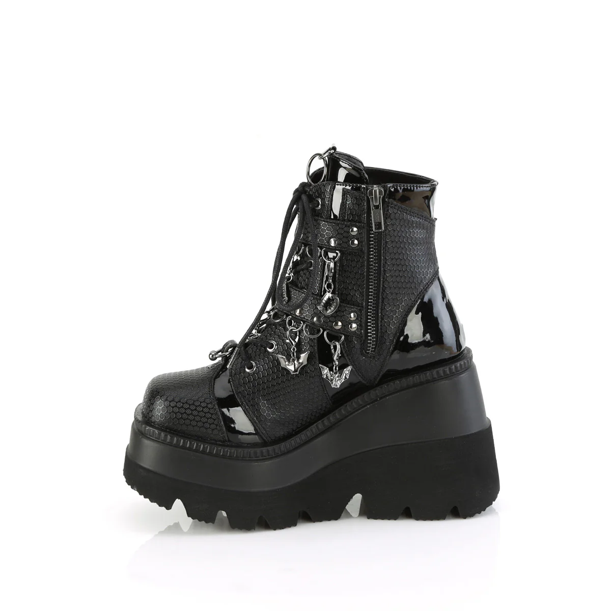 Black Alternative Women's Ankle Boots - Demonia Cult SHAKER-66 - Image 3