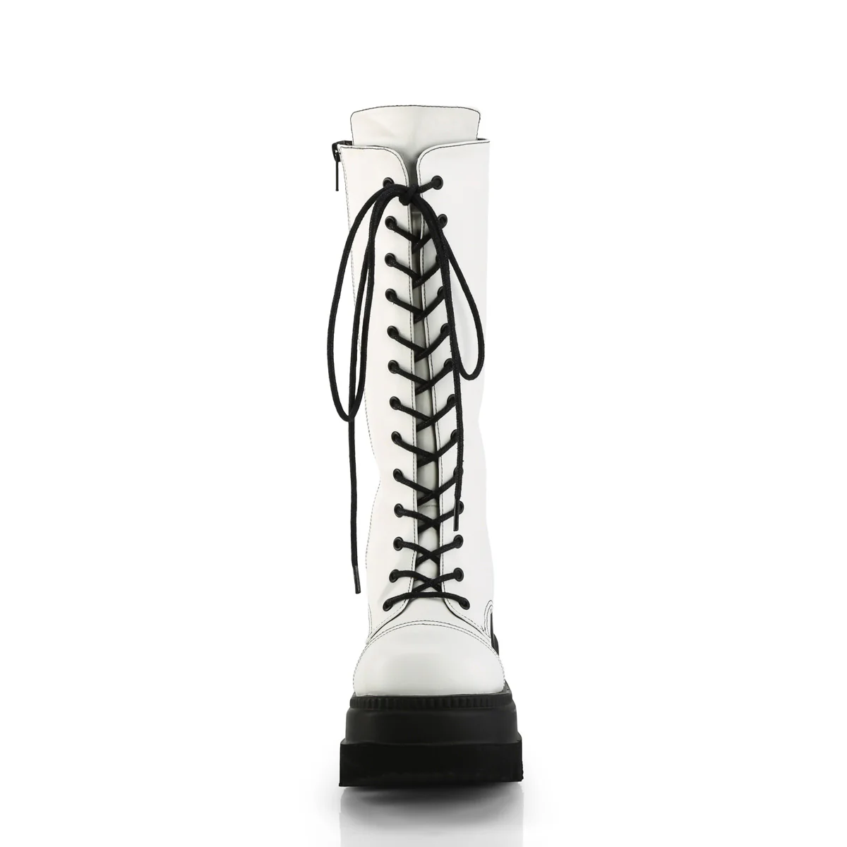 White  Alternative Knee High Boots -  Demonia Cult SHAKER-72 - Image 7