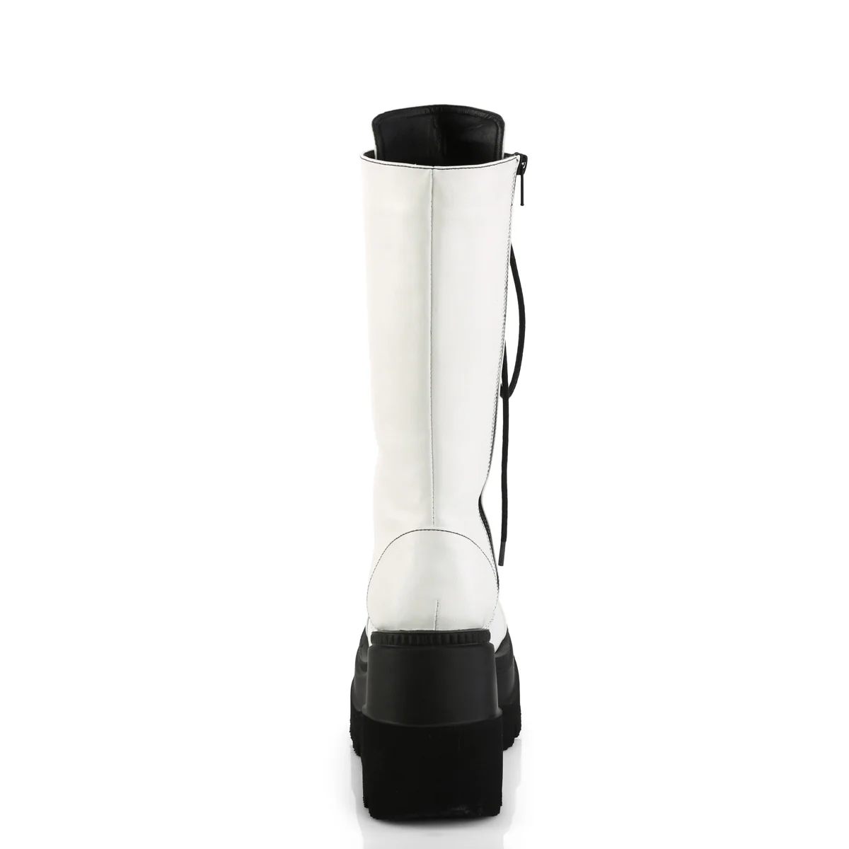 White  Alternative Knee High Boots -  Demonia Cult SHAKER-72 - Image 9