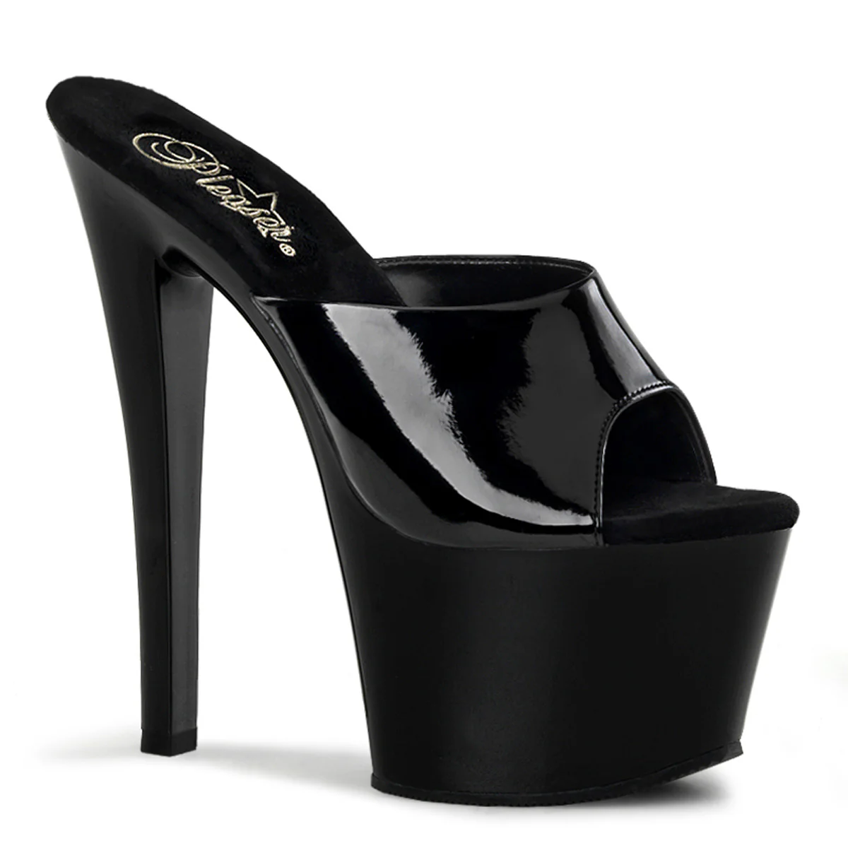 Black 7 Inch Pole Dancer Platform Shoes -  Pleaser SKY-301