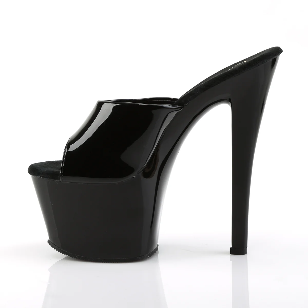 Black 7 Inch Pole Dancer Platform Shoes -  Pleaser SKY-301 - Image 3