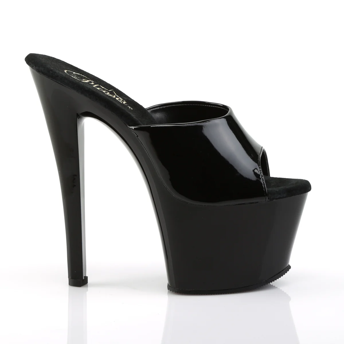 Black 7 Inch Pole Dancer Platform Shoes -  Pleaser SKY-301 - Image 5