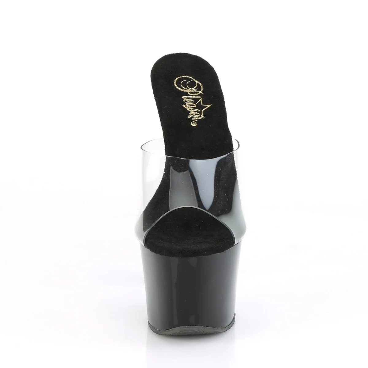 Clear Silver 7 Inch Pole Dancer Platform Shoes -  Pleaser SKY-301CRS - Image 2