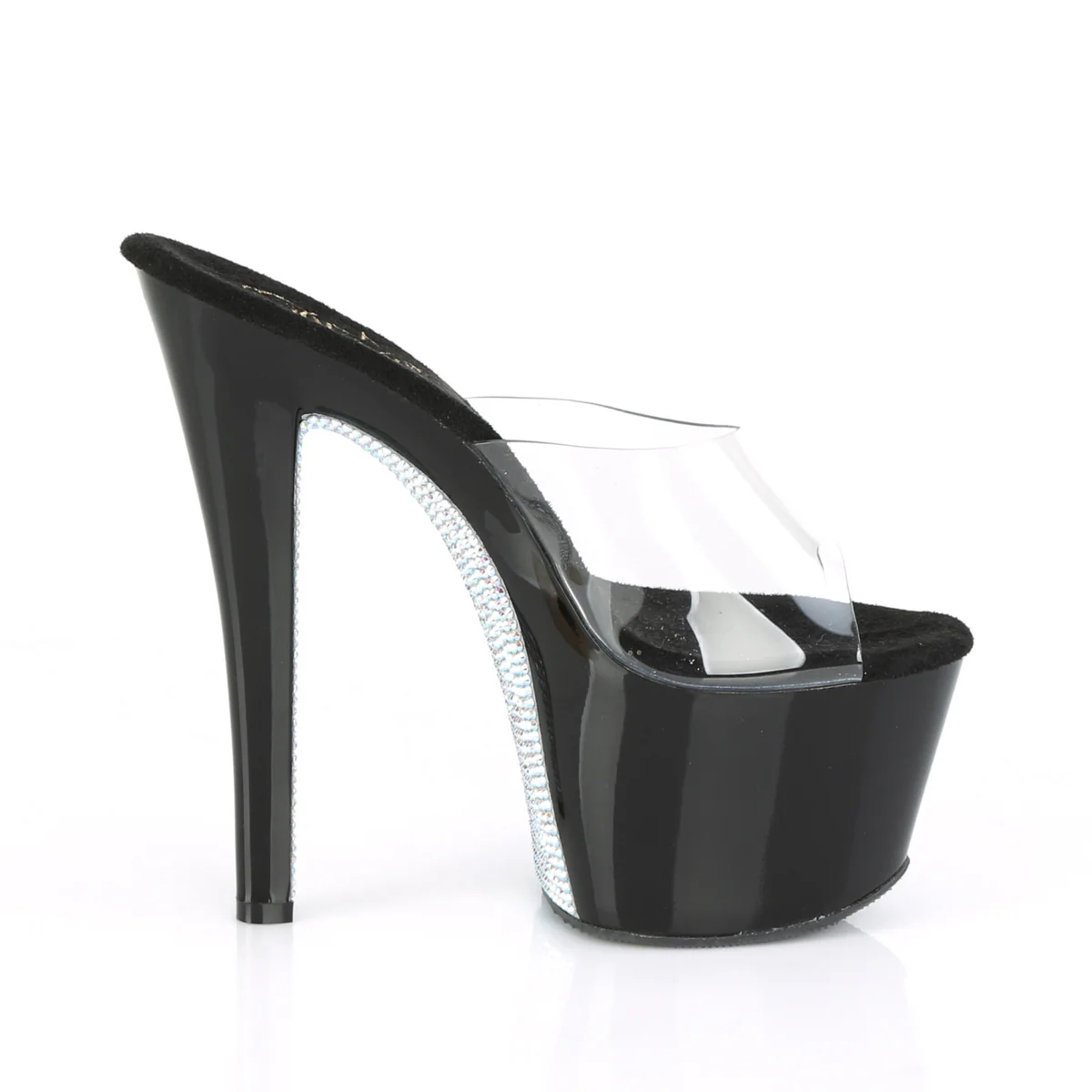 Clear Silver 7 Inch Pole Dancer Platform Shoes -  Pleaser SKY-301CRS - Image 5