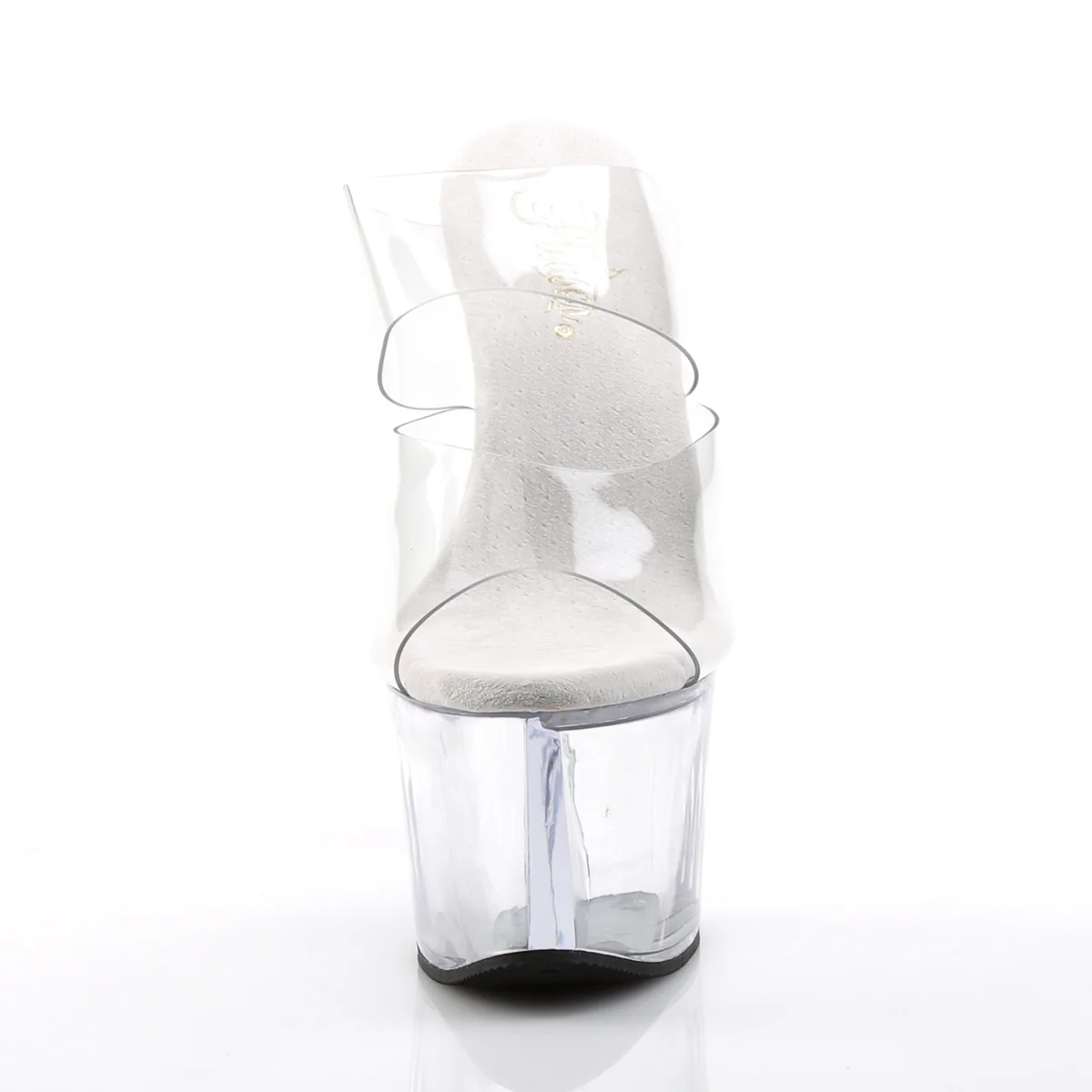 Clear 7 Inch Pole Dancer Platform Shoes -  Pleaser SKY-302 - Image 2