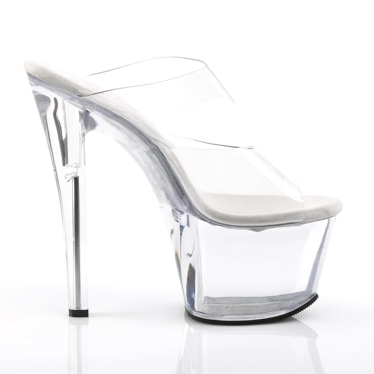 Clear 7 Inch Pole Dancer Platform Shoes -  Pleaser SKY-302 - Image 5