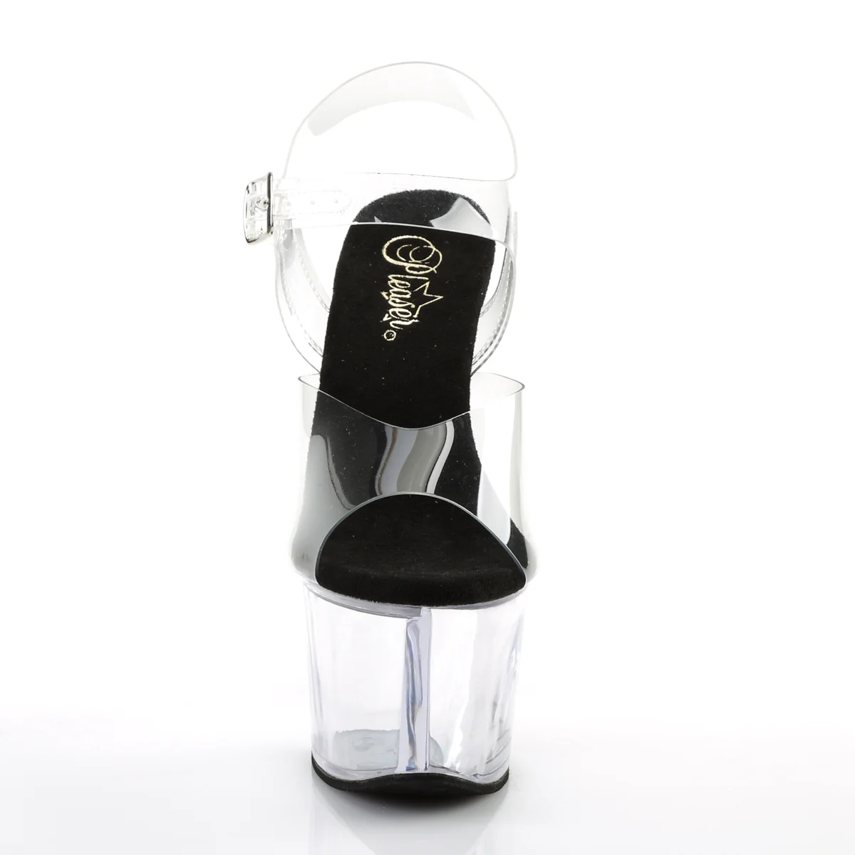 Clear 7 Inch Fetish Pole Platform Shoes -  Pleaser SKY-308 - Image 2