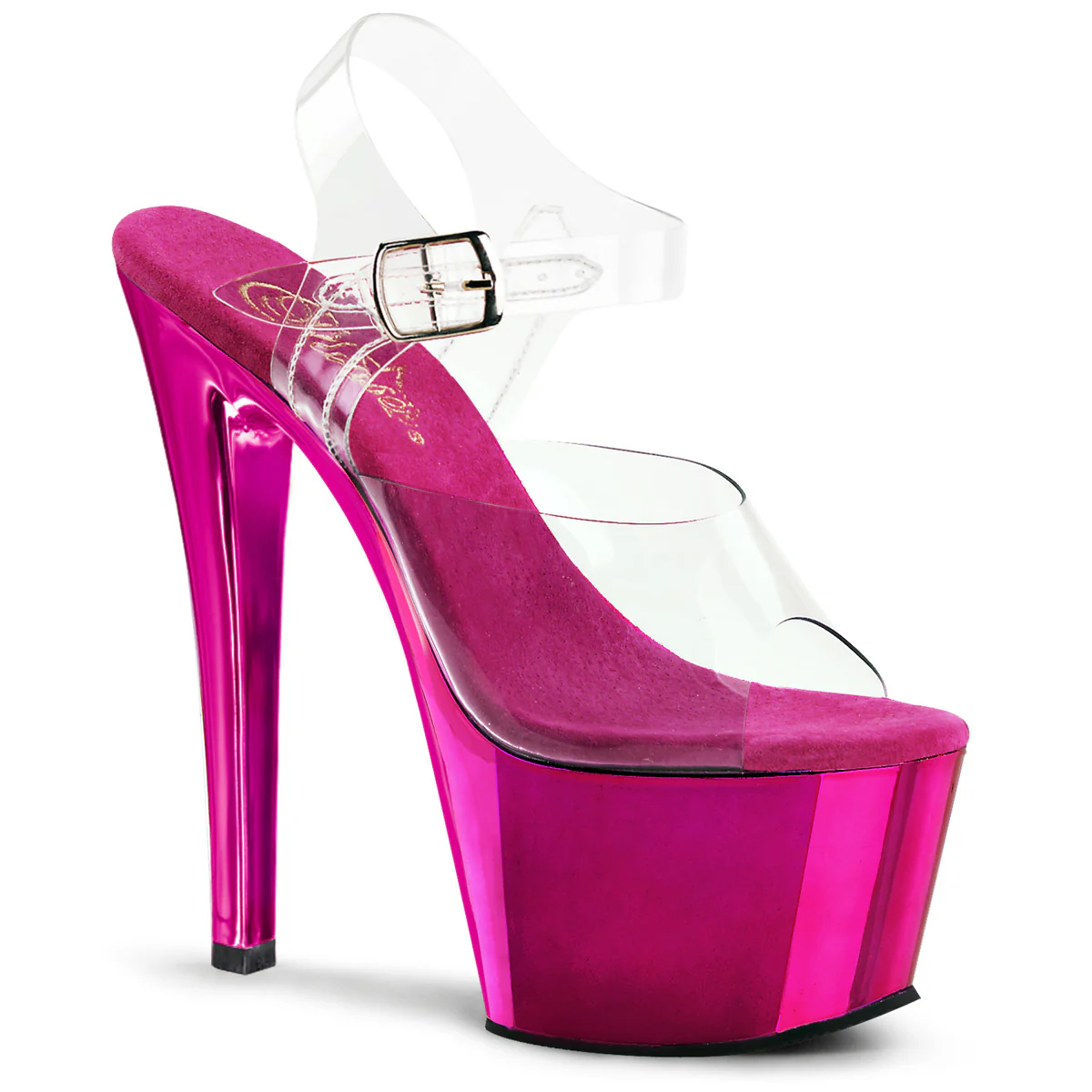 H. Pink 7 Inch Exotic Dancing Platform Shoes - Pleaser SKY-308 - Image 6