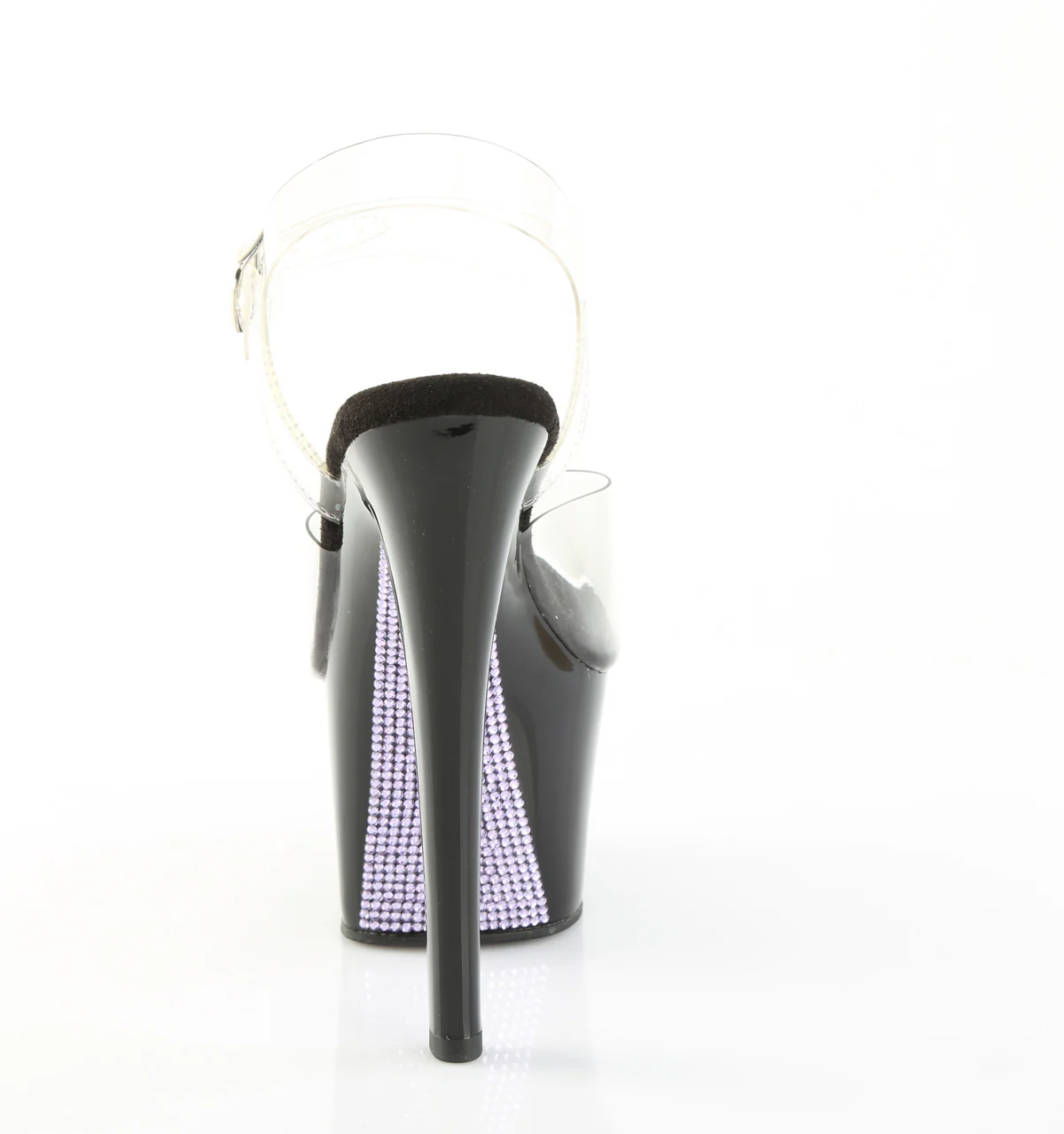 Clear Black 7 Inch Exotic Dancer Platform Shoes - Pleaser SKY-308CRS - Image 4