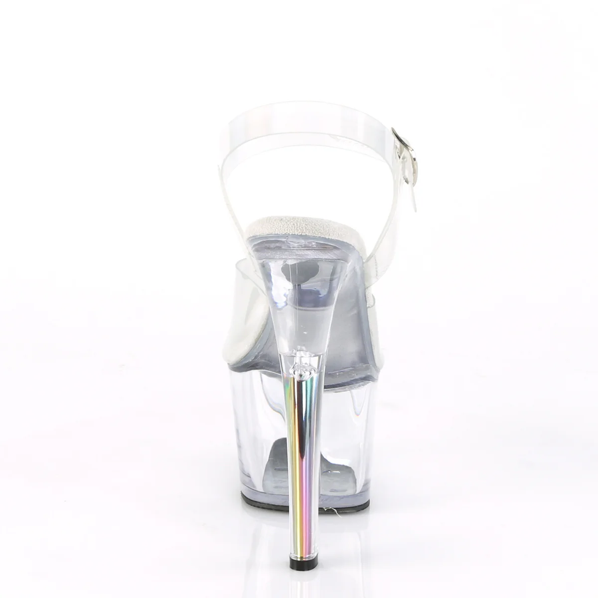 Clear Hologram 7 Inch Exotic Dancing Platform Shoes - Pleaser SKY-308N-RBH - Image 4