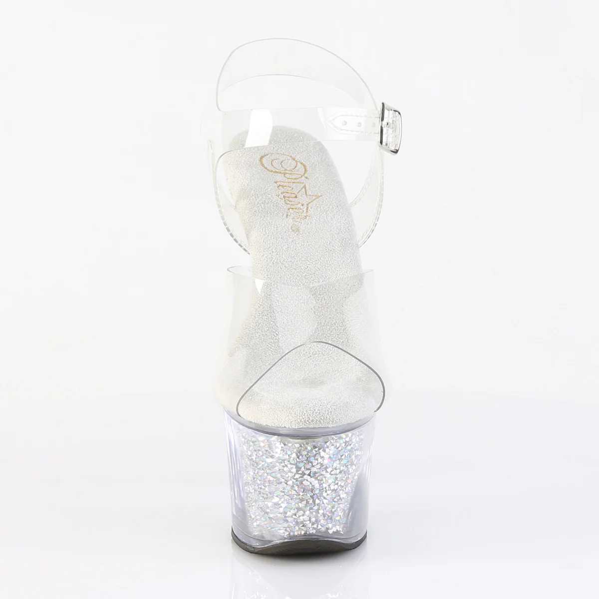 Clear Bling 7 Inch Exotic Dancing Platform Shoes - Pleaser SKY-308RSI - Image 2