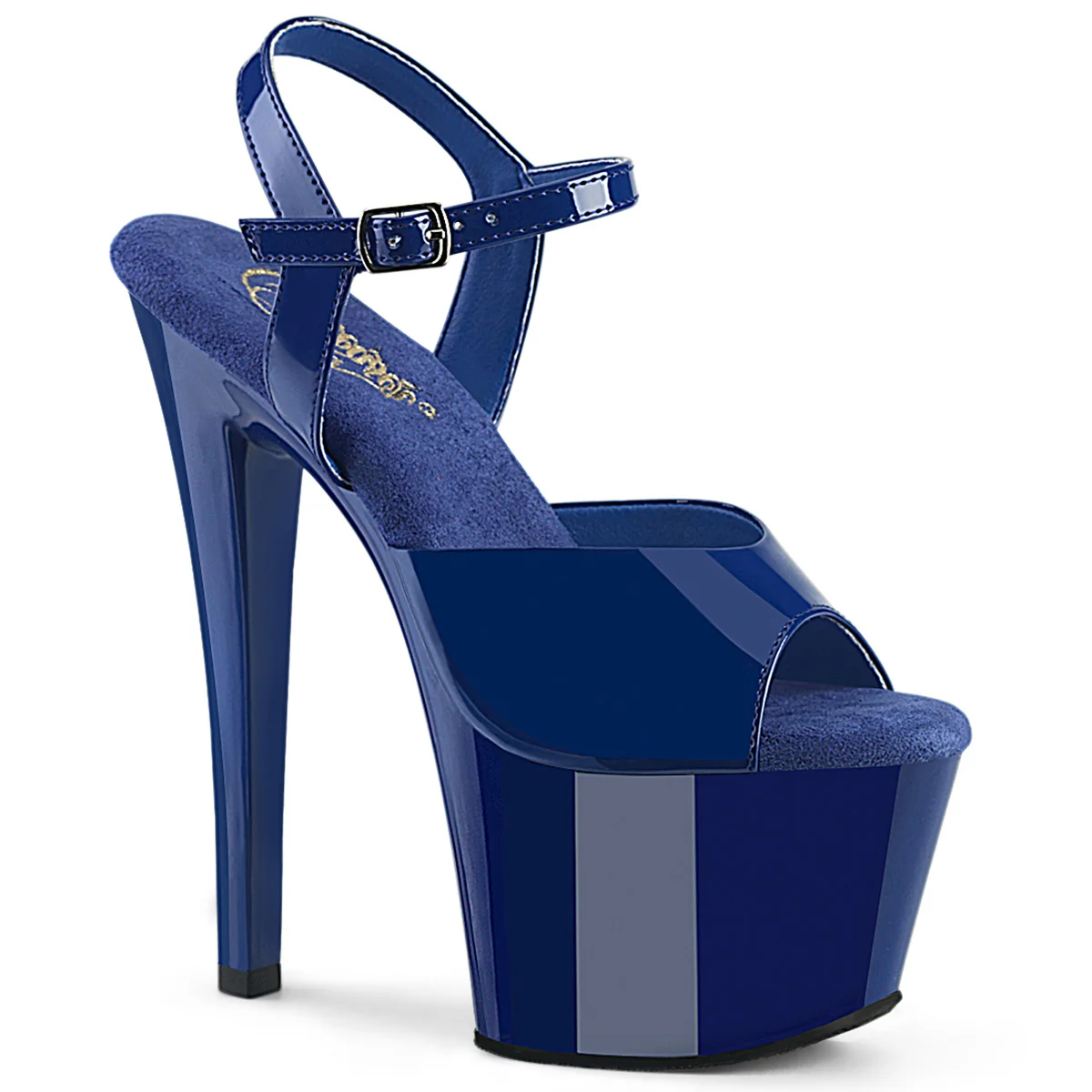 Royal Blue 7 Inch Pole Dancer Platform High Heels - Pleaser SKY-309
