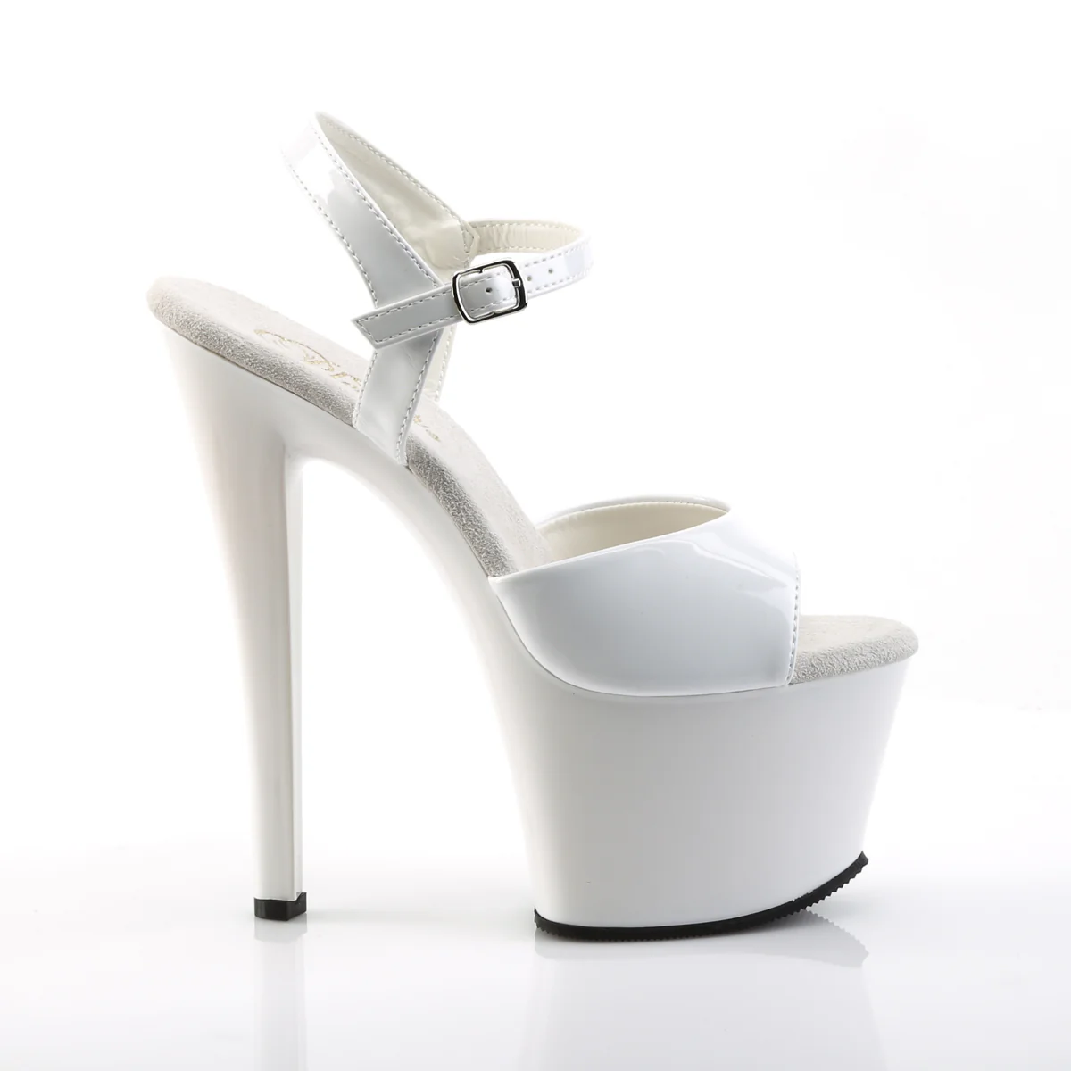 White 7 Inch Exotic Dancing Platform High Heels - Pleaser SKY-309 - Image 5