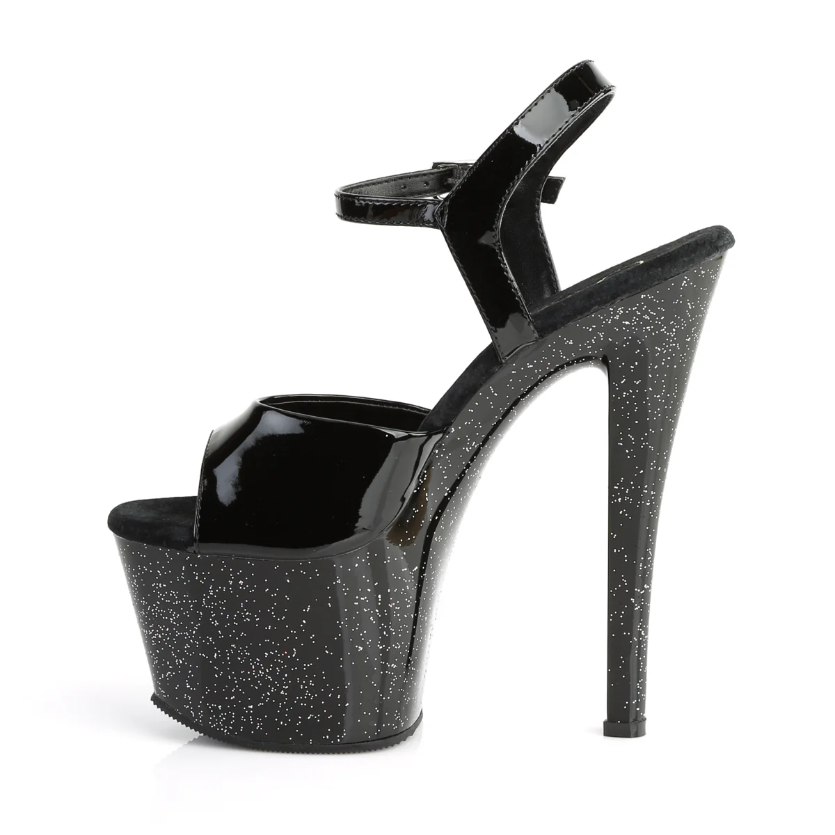 Black 7 Inch Exotic Dancing Platform Shoes - Pleaser SKY-309MG - Image 3