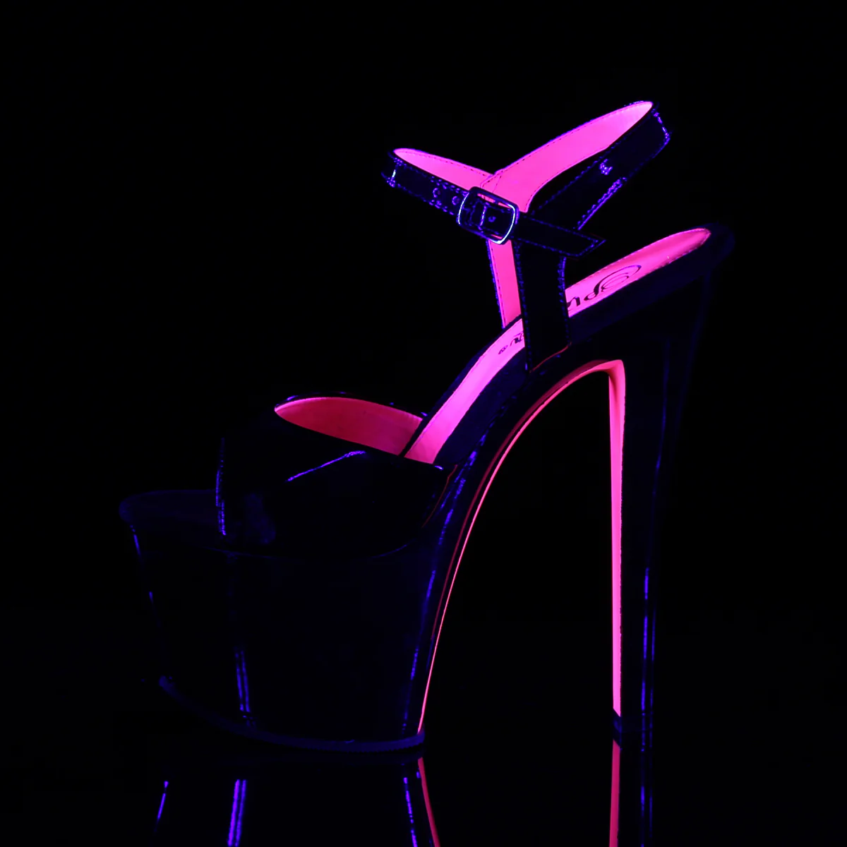 Black Hot Pink 7 Inch Exotic Dancing Platform Shoes - Pleaser SKY-309TT - Image 3