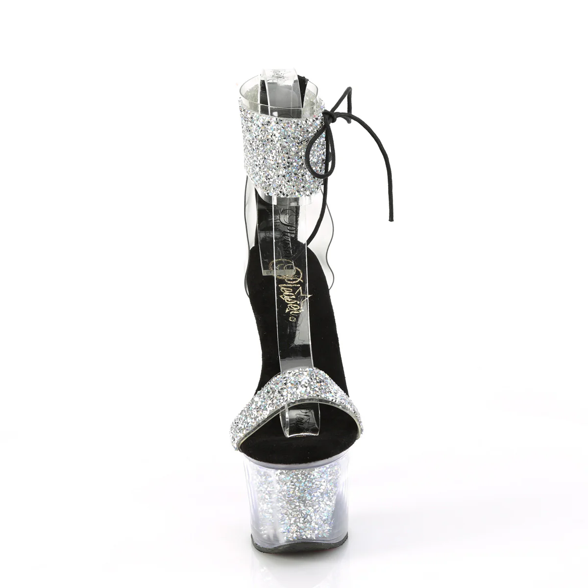 Silver 7 Inch Exotic Dancing Platform Shoes -  Pleaser SKY-327RSI - Image 2